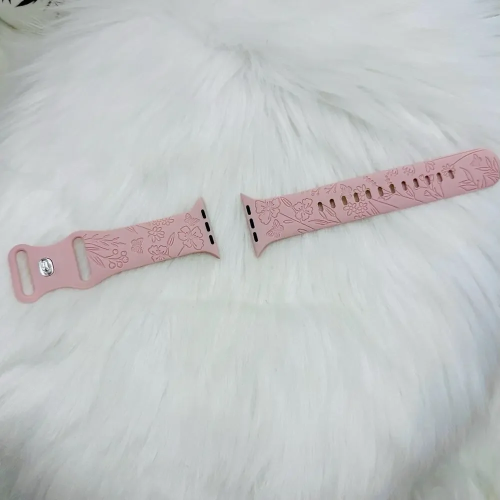 New Baby Pink Watch Band For Apple Watch Series 38mm / 40mm / 41mm